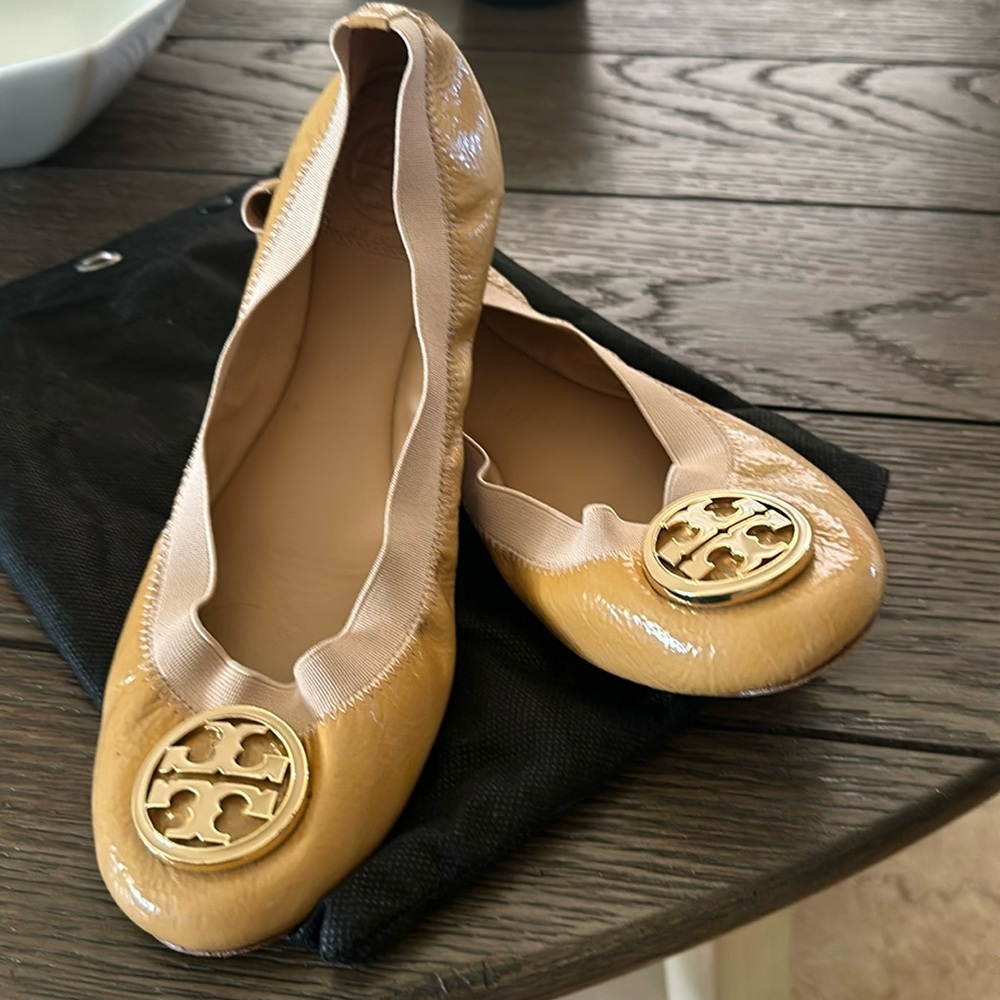 TORY BURCH Womens Size 8Jolie Ballet Flats with logo